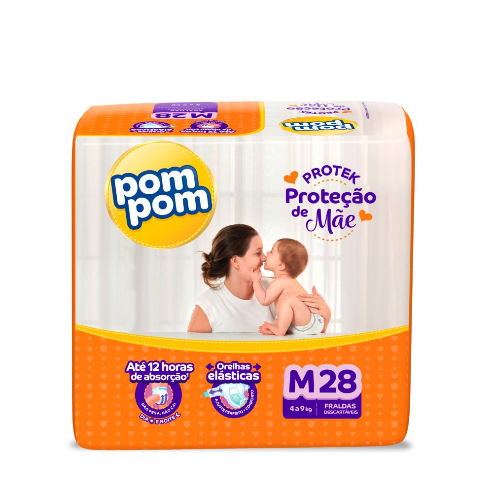 FRALDA POM POM PROTEK PROTEçãO DE MãE JUMBO M COM 28UN é ruim? FRALDA POM POM PROTEK PROTEçãO DE MãE JUMBO M COM 28UN é boa?