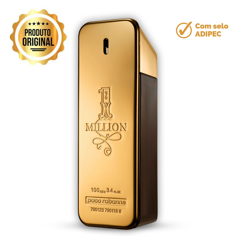 PERFUME 1 MILLION EAU DE TOILETTE PACO RABANNE MASCULINO 100ML