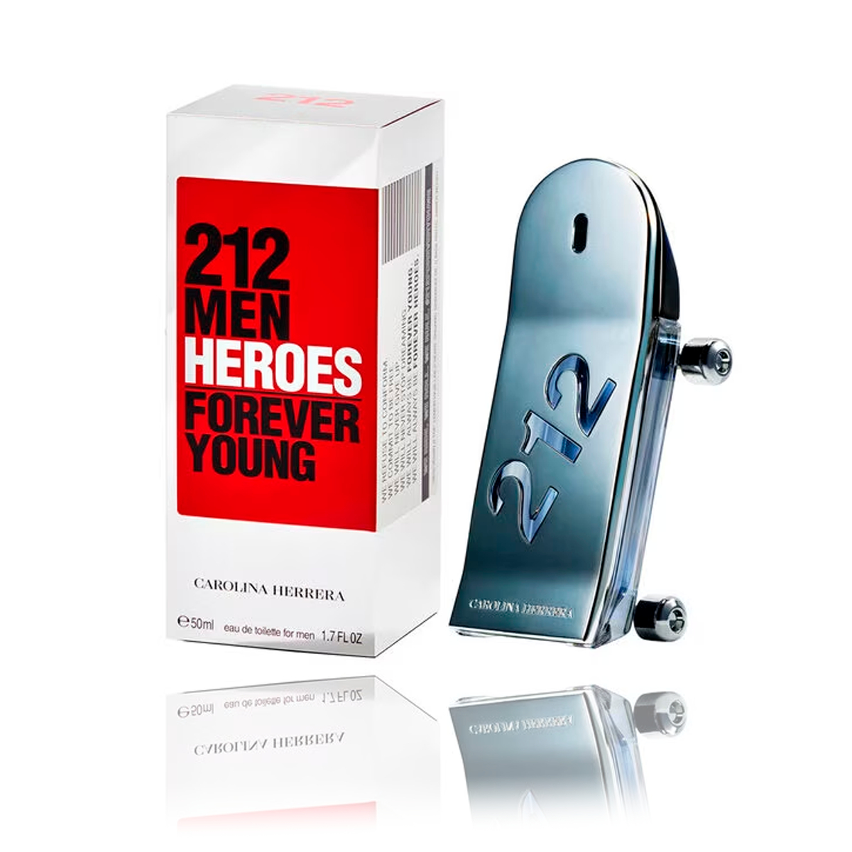 PERFUME MASCULINO 212 MEN HEROES CAROLINA HERRERA EAU DE TOILETTE - 50ML Menor preço em PERFUME MASCULINO 212 MEN HEROES CAROLINA HERRERA EAU DE TOILETTE - 50ML
