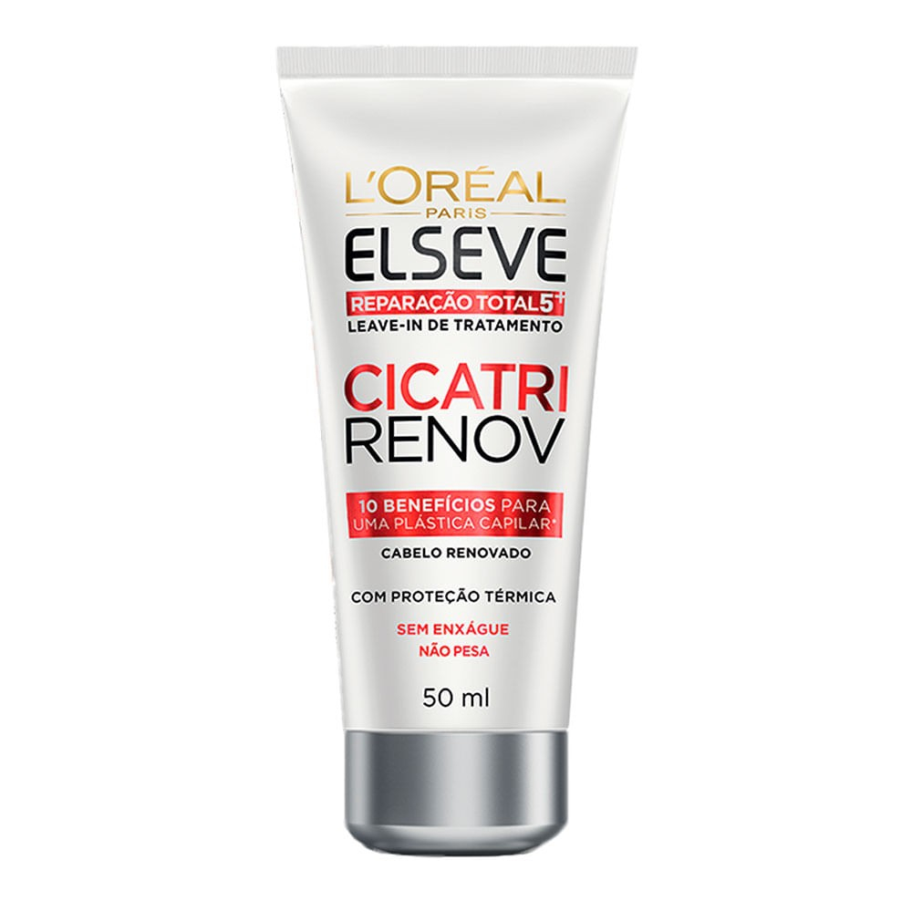 LEAVE-IN DE TRATAMENTO L'ORÉAL ELSEVE CICATRI RENOV 50ML Menor preço em LEAVE-IN DE TRATAMENTO L'ORÉAL ELSEVE CICATRI RENOV 50ML