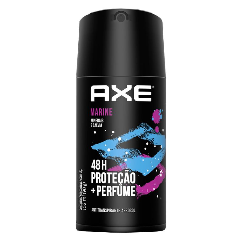 DESODORANTE AXE AEROSOL MARINE 90G Menor preço em DESODORANTE AXE AEROSOL MARINE 90G