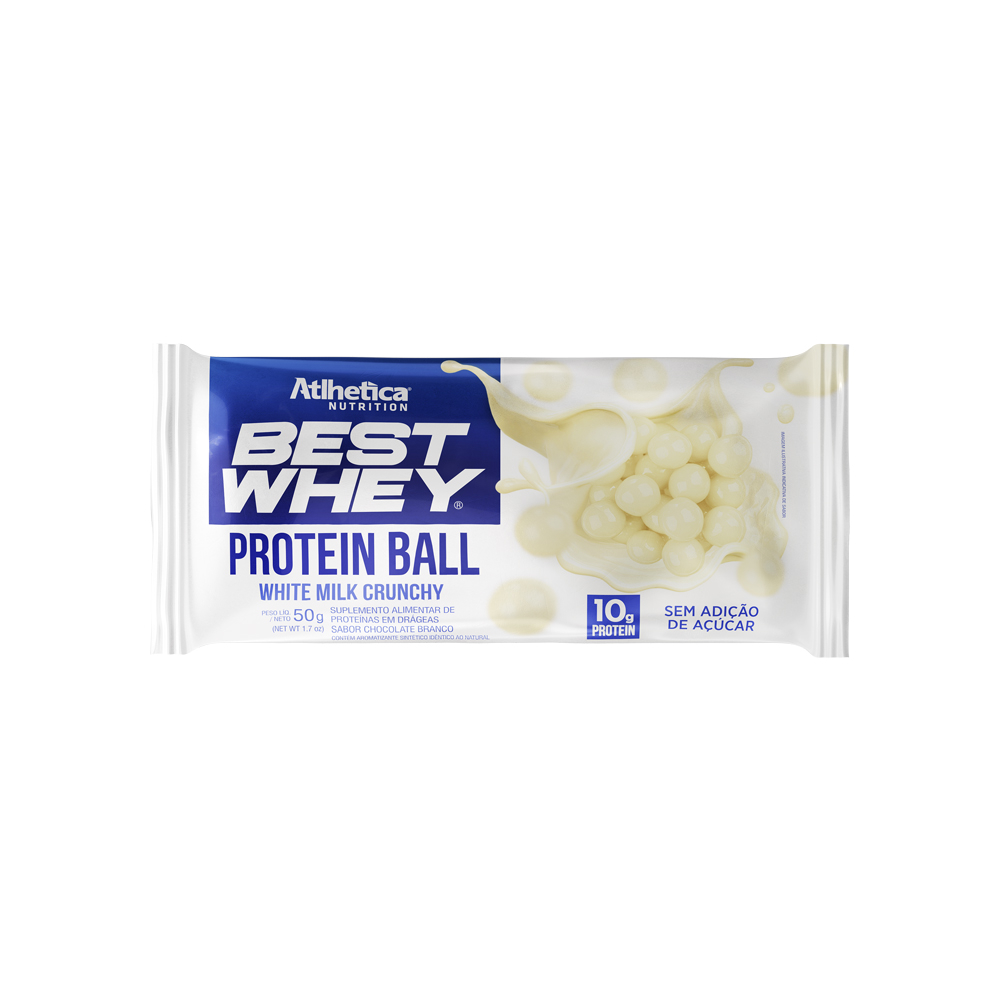 BEST WHEY BALL (50G) WHITE MILK CRUNCHY ATLHETICA NUTRITION