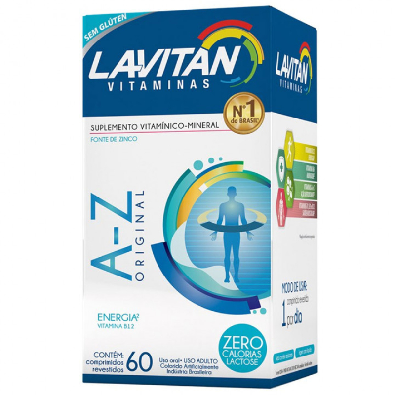 SUPLEMENTO VITAMÍNICO-MINERAL LAVITAN A-Z ORIGINAL 60 COMPRIMIDOS