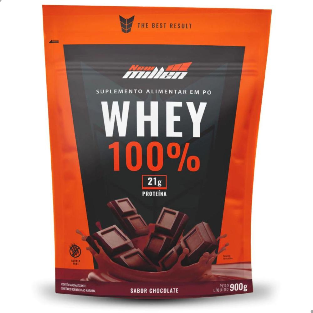 WHEY 100% 21G DE PROTEíNA POUCH 900G NEW MILLEN Chocolate