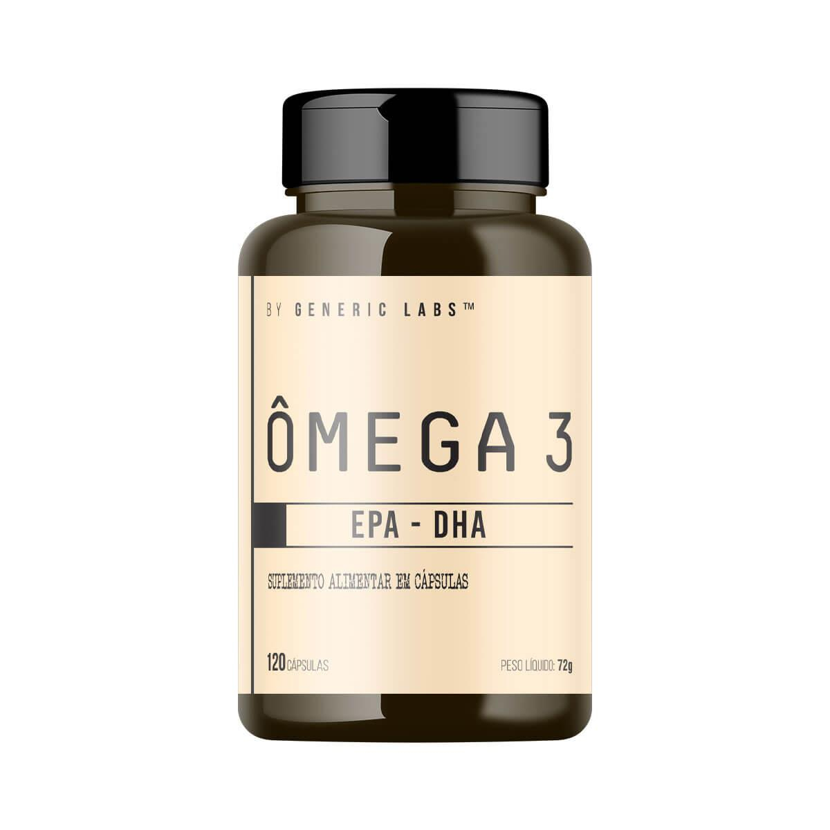 ÔMEGA 3 EPA - DHA (120 CAPS) (1 UNIDADE) - GENERIC LABS Menor preço em ÔMEGA 3 EPA - DHA (120 CAPS) (1 UNIDADE) - GENERIC LABS