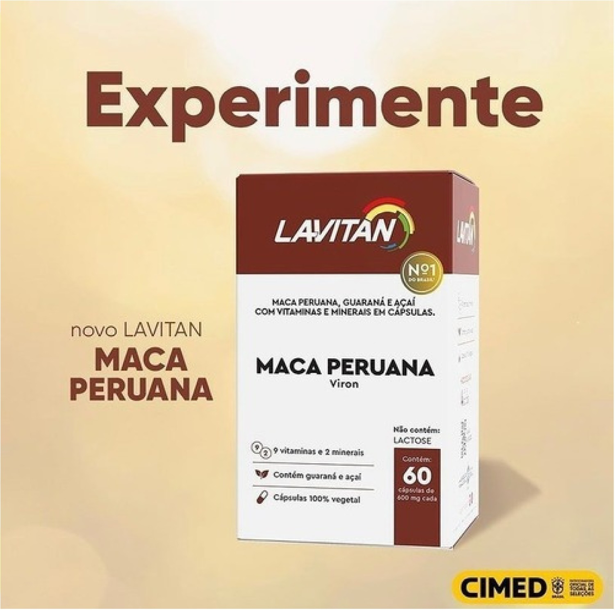 SUPLEMENTO LAVITAN MACA PERUANA COM 60CAPS - CIMED