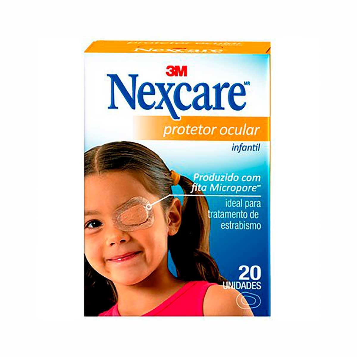 Protetor Ocular 3M Nexcare Infantil com 20 Unidades