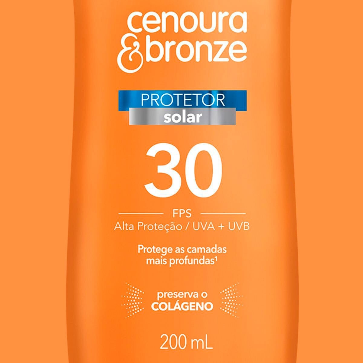 Protetor Solar Corporal Cenoura & Bronze FPS30 200ml | Droga Raia