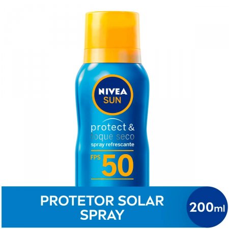 Protetor Solar Corporal Spray Nivea Sun Protect&Fresh FPS50 200ml | 
