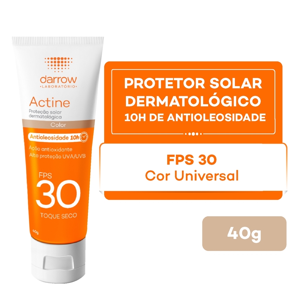 Protetor Solar Facial Actine Cor Universal FPS30 com 40g Menor preço em Protetor Solar Facial Actine Cor Universal FPS30 com 40g