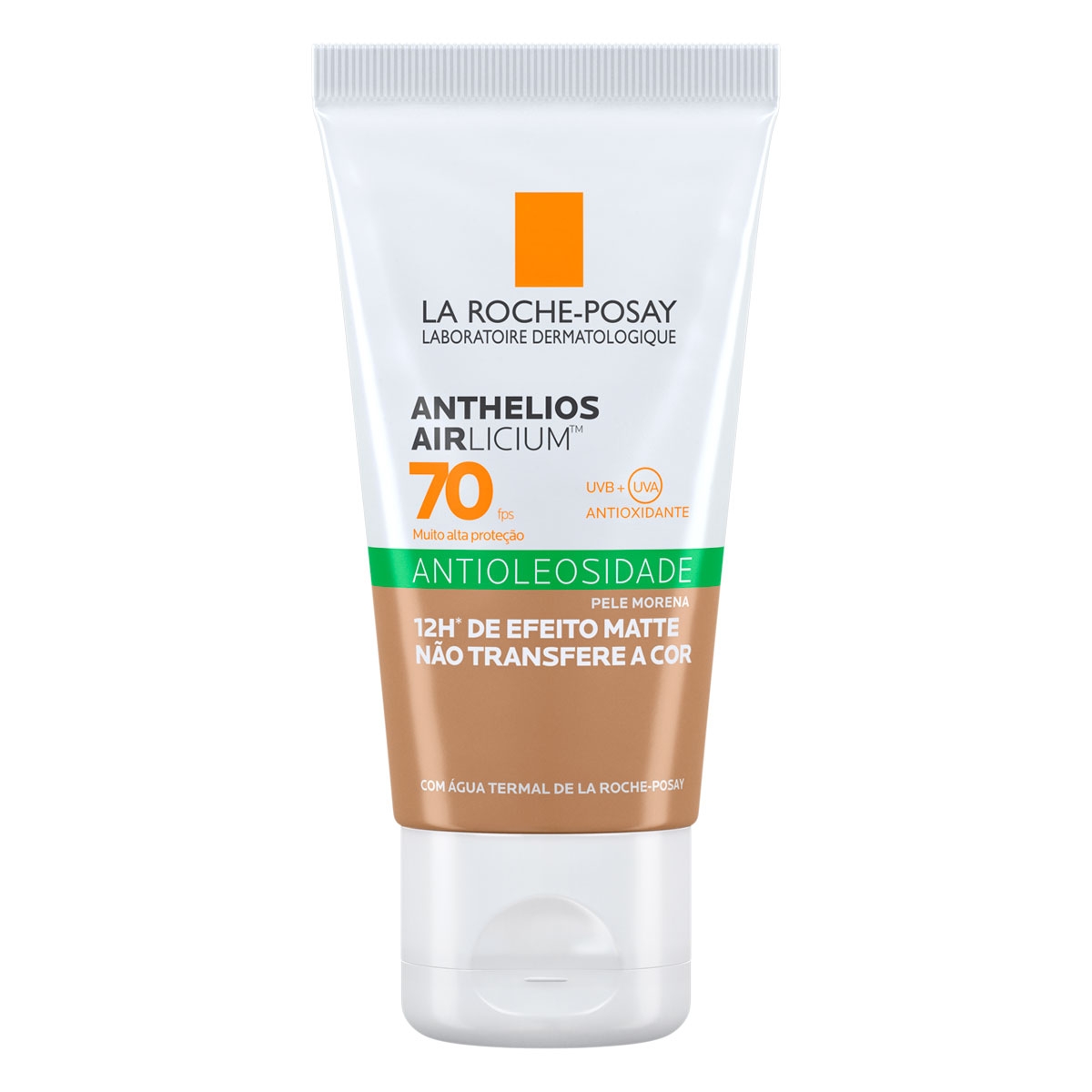 Protetor Solar Facial Anthelios AIRlicium Antioleosidade Pele Morena FPS70