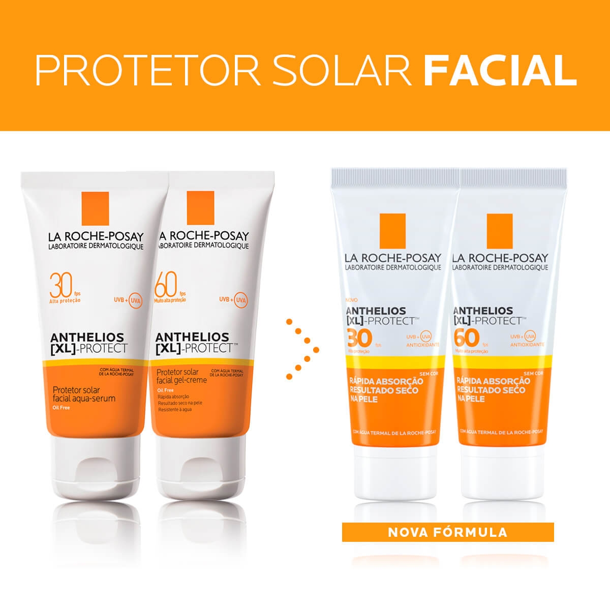 Protetor Solar Facial La Roche-Posay Anthelios XL Protect FPS 60 com