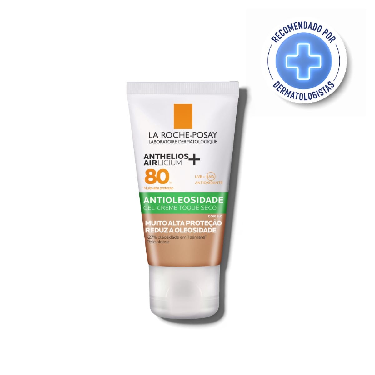 Protetor Solar Facial Anthelios Airlicium+ La Roche-Posay FPS 80 Cor 3.0 40g