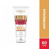 Protetor Solar Facial Antirrugas L'Oréal Expertise FPS 60 com 50g