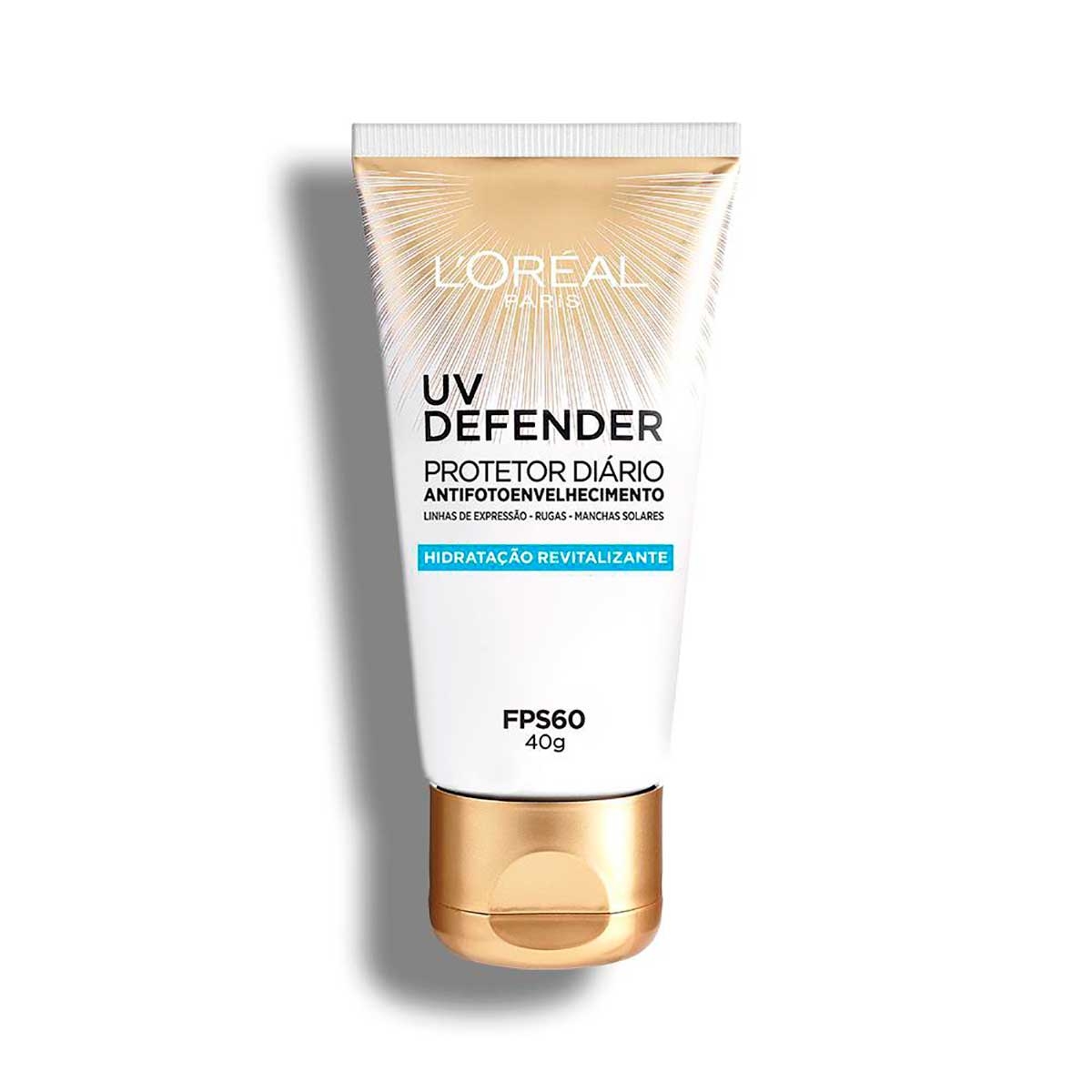 Protetor Solar Facial Anti-Idade L'Oréal UV Defender FPS 60 com 40g 40g