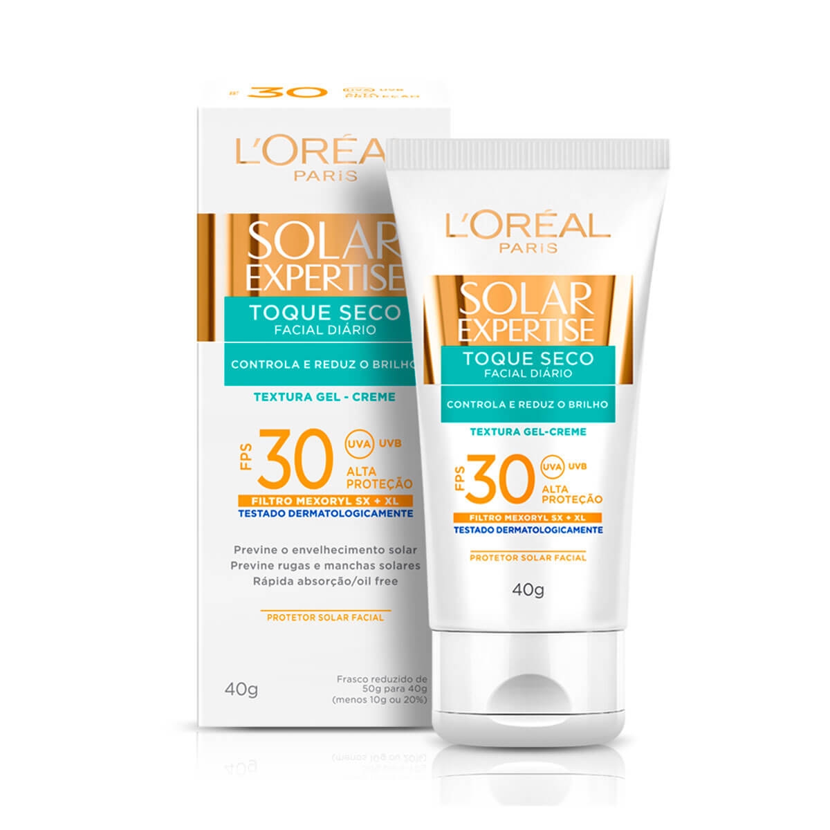 Protetor Solar Facial L'Oréal Expertise Toque Seco FPS30 com 40g 40g