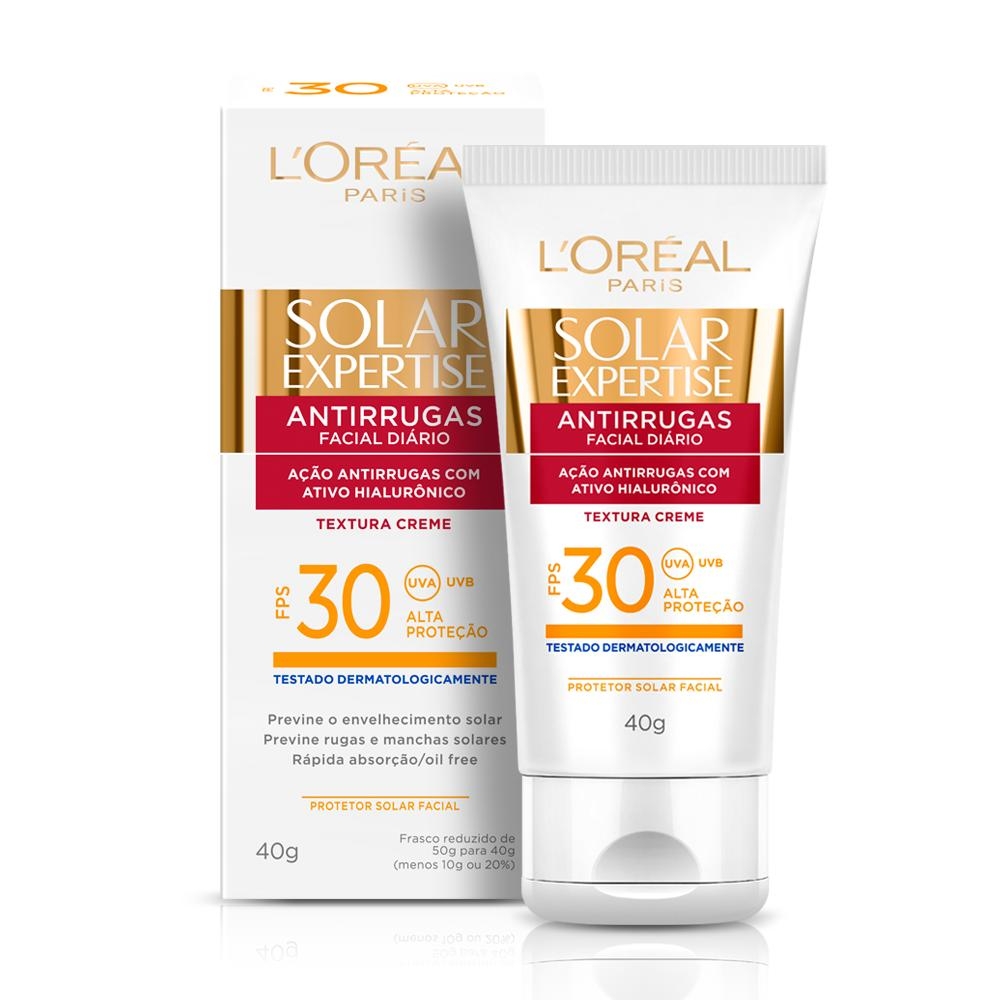 Protetor Solar Facial L'Oréal Expertise Antirrugas FPS 30 40g Menor preço em Protetor Solar Facial L'Oréal Expertise Antirrugas FPS 30 40g