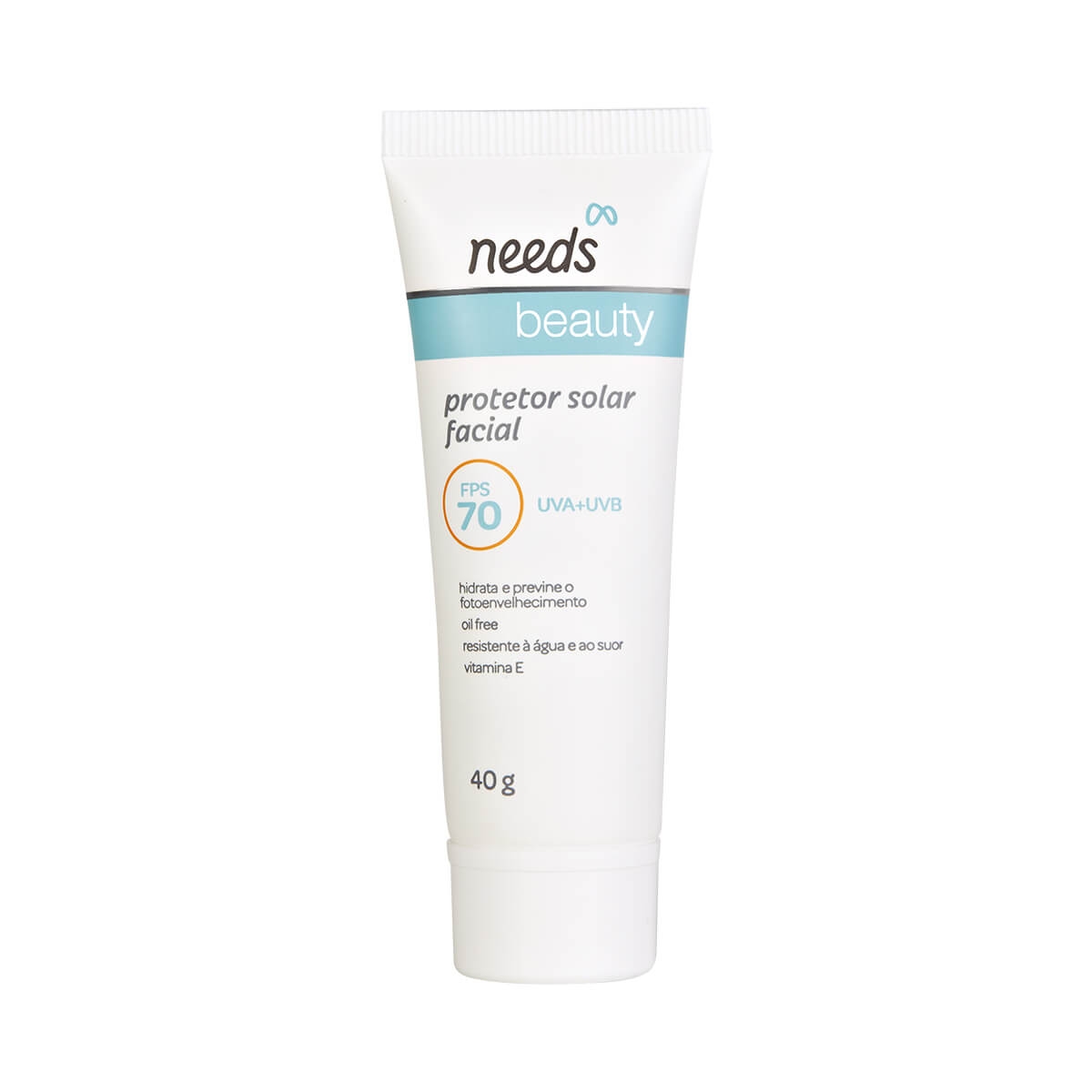 Protetor Solar Facial Needs Beauty FPS70 40g: Confira a oferta! | Droga ...