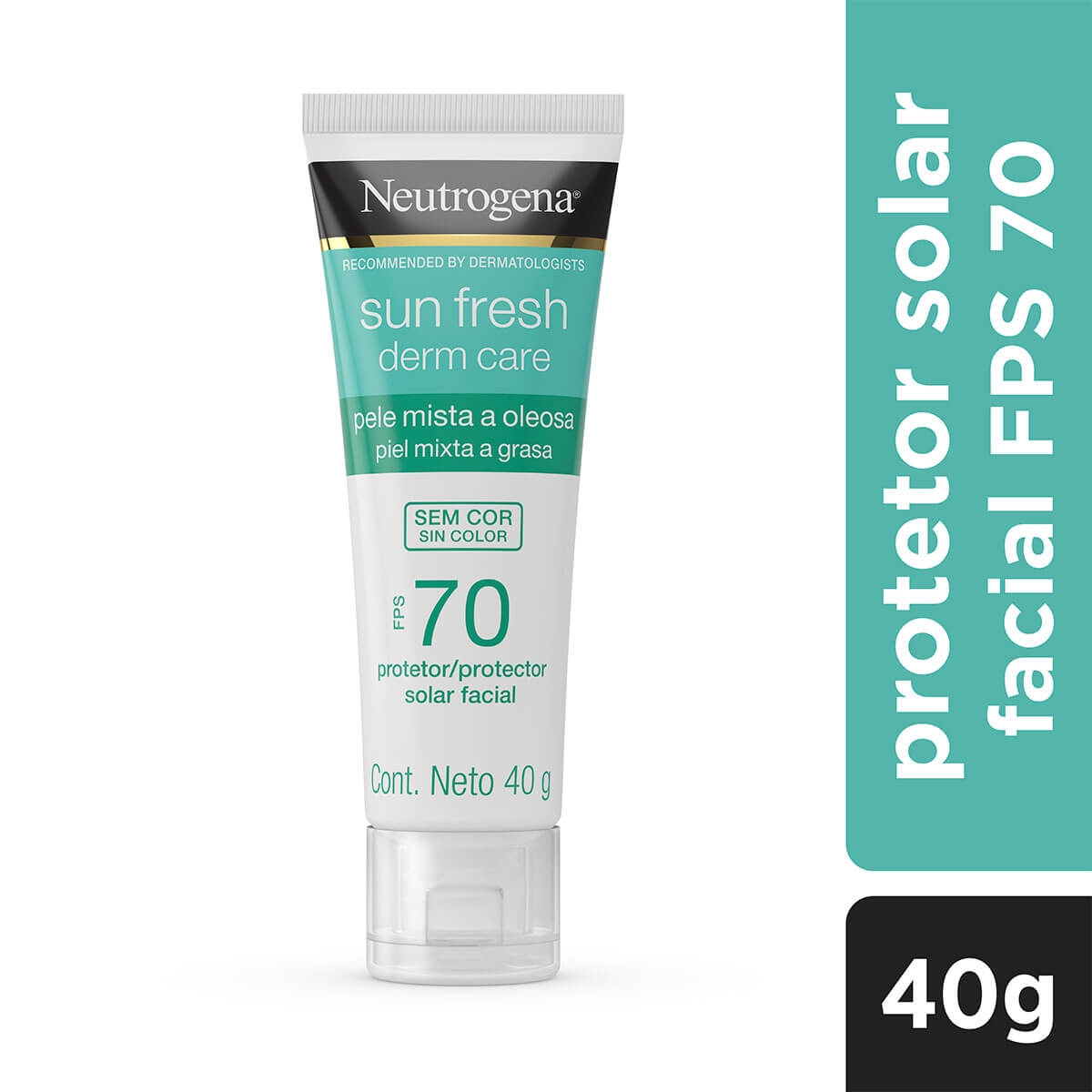 Protetor Solar Facial Neutrogena Sun Fresh Derm Care Pele Mista a