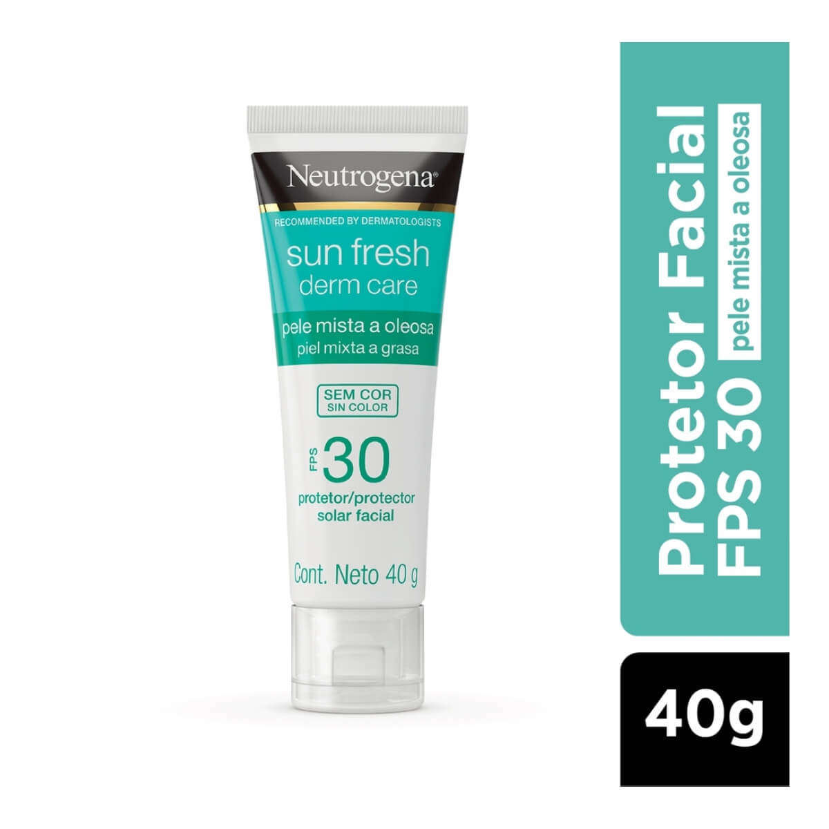 Protetor Solar Facial Neutrogena Sun Fresh Derm Care Sem Cor FPS 30 com ...