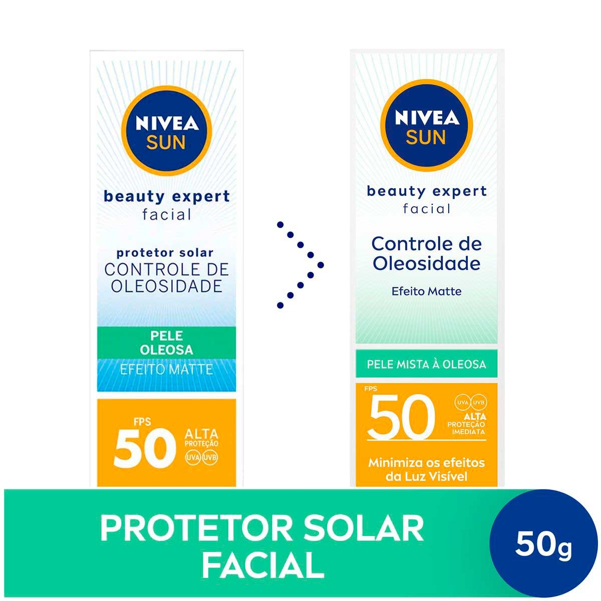 Protetor Solar Facial Nivea Sun Beauty Expert Pele Oleosa FPS 50 com 50g é boa?
