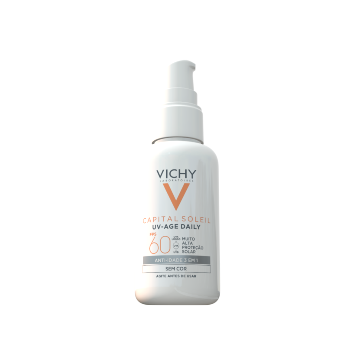 Protetor Solar Facial Vichy UV-Age Daily Sem Cor FPS 60 40g