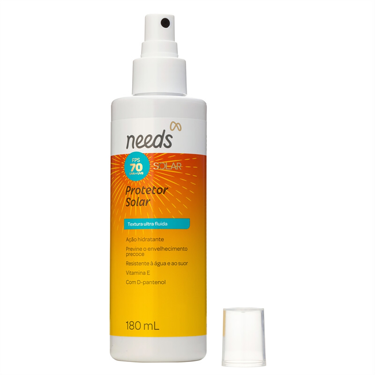 Protetor Solar Needs FPS70 spray suave 180ml: compre em oferta | Droga Raia