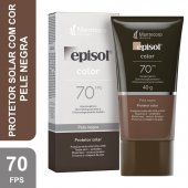 Protetor Solar Facial Episol Color Pele Negra FPS 70 com 40g