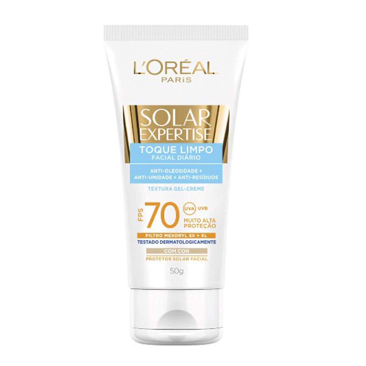 Protetor Solar L'oréal Expertise Toque limpo com Cor FPS70 50g