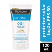 Protetor Solar Corporal Neutrogena Sun Fresh FPS30 com 120ml