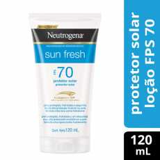 Protetor Solar Neutrogena Sun Fresh FPS70 com 120ml