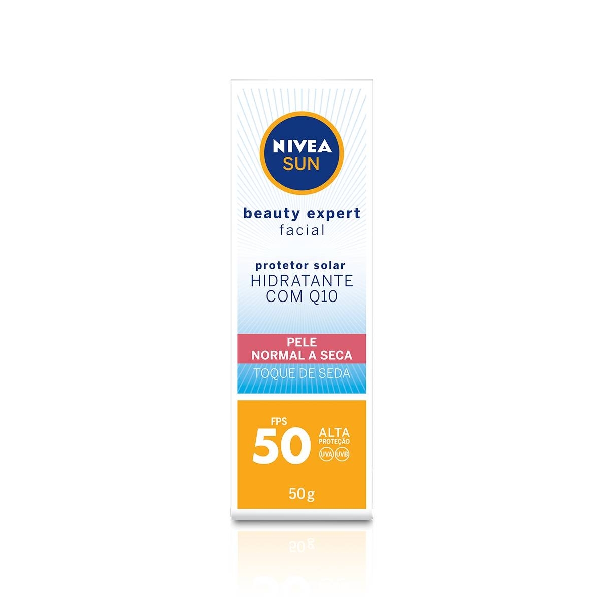 Protetor Solar Facial Nivea Sun Beauty Pele Normal á Seca FPS50 50g