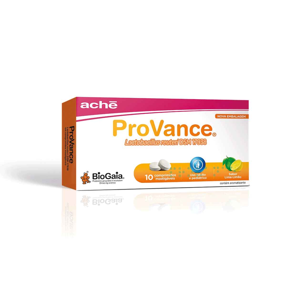 Probiótico ProVance Lima-Limão com 10 comprimidos