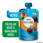 Purê Orgânico Nestlé Naturnes Maçã e Ameixa com 99g