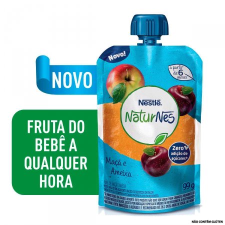 Purê Nestlé Naturnes Maçã e Ameixa com 99g | Foto 2