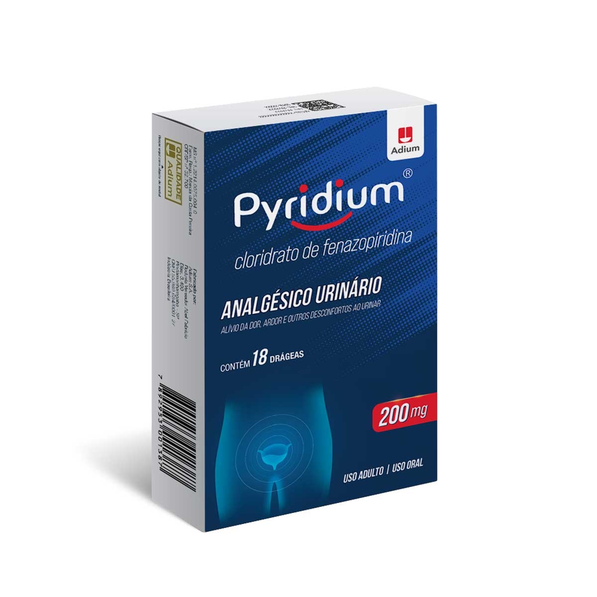 Pyridium Fenazopiridina 200mg 18 drágeas Menor preço em Pyridium Fenazopiridina 200mg 18 drágeas