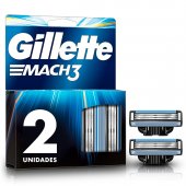 Carga para Aparelho de Barbear Gillette Mach3 com 2 unidades