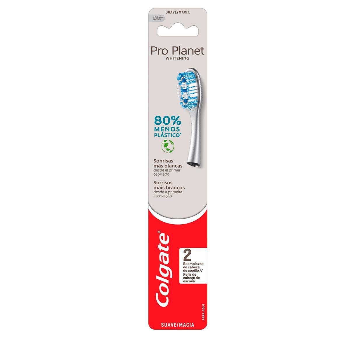 Refil para Escova de Dente Colgate Pro Planet com 2 Unidades Menor preço em Refil para Escova de Dente Colgate Pro Planet com 2 Unidades