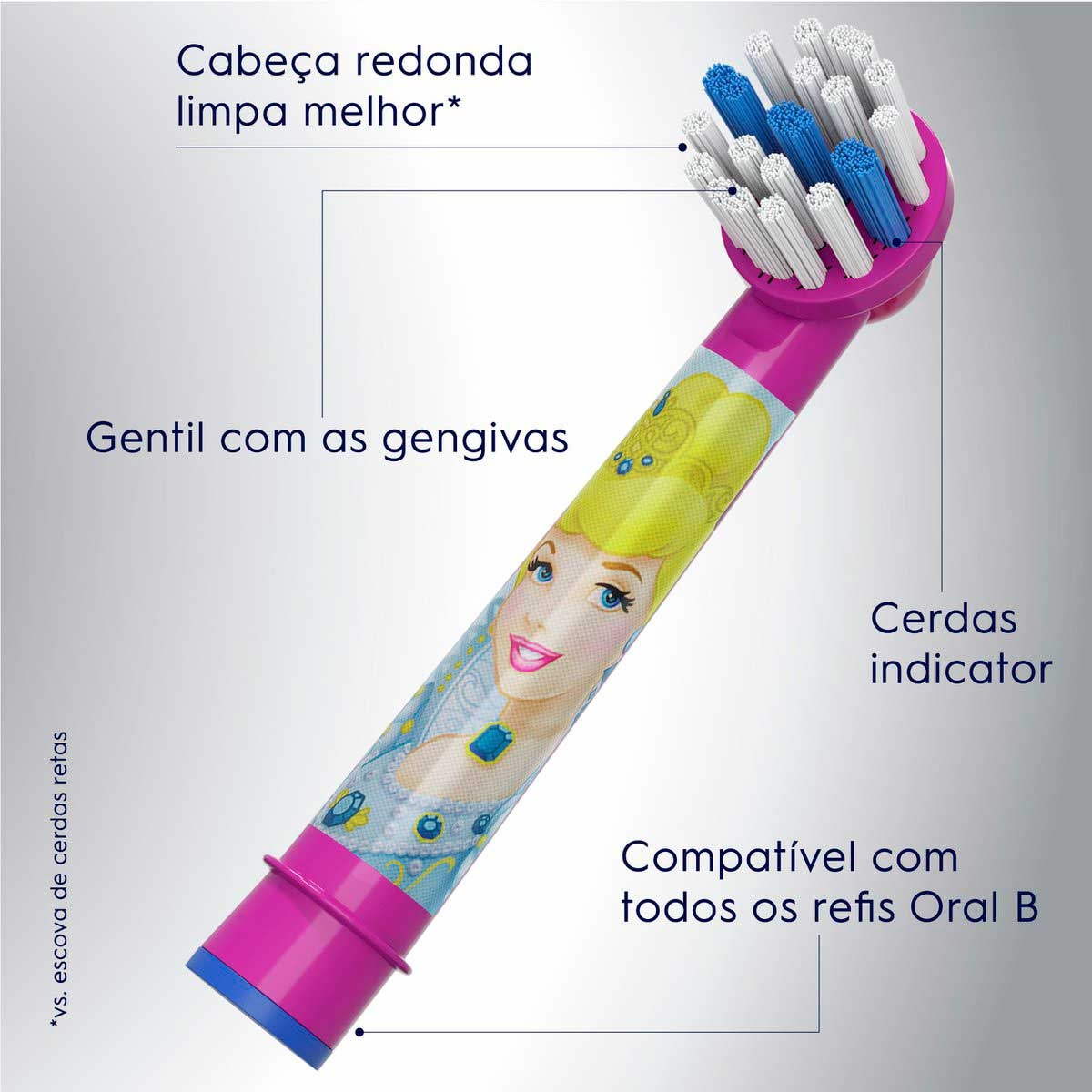 Refil Para Escova Elétrica Oral-B Disney Princesas Com 2 Unidades ...