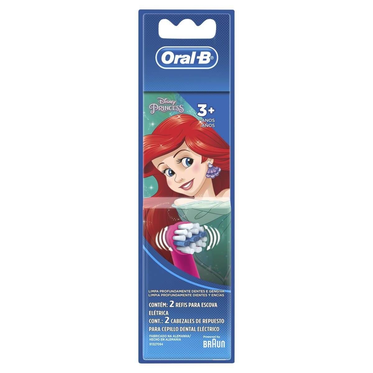 Refil para Escova Elétrica Oral-B Disney Princesas com 2 Unidades 2 Unidades