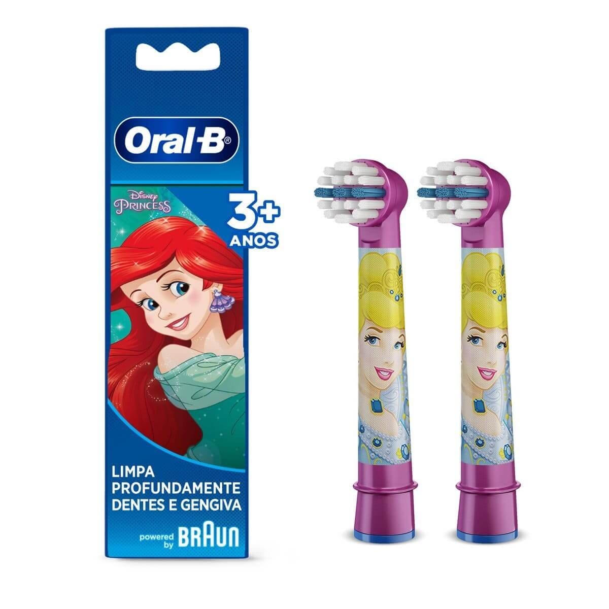 Refil Para Escova Elétrica Oral-B Disney Princesas Com 2 Unidades ...