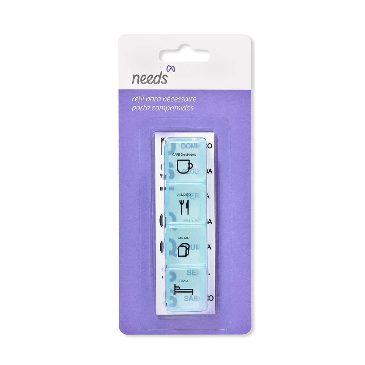 Refil para Nécessaire Porta Comprimidos Needs Menor preço em Refil para Nécessaire Porta Comprimidos Needs
