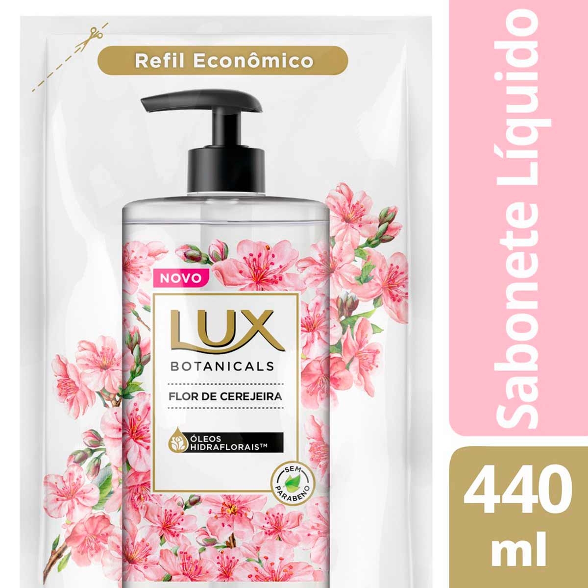 Refil Sabonete Líquido para Mãos Lux Botanicals Flor de Cerejeira Menor preço em Refil Sabonete Líquido para Mãos Lux Botanicals Flor de Cerejeira