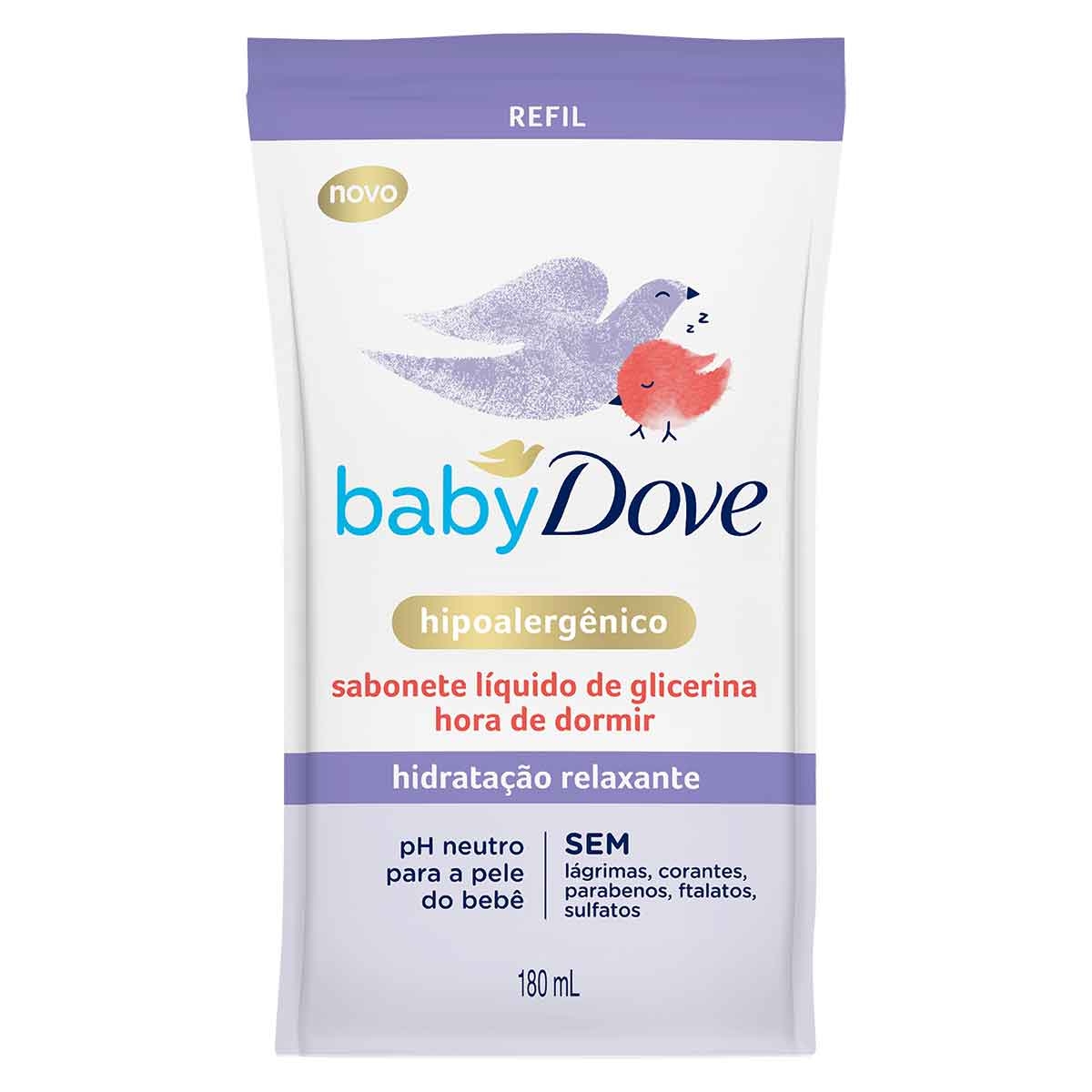 Refil Sabonete Líquido Baby Dove Hidratação Relaxante com 180ml Menor preço em Refil Sabonete Líquido Baby Dove Hidratação Relaxante com 180ml