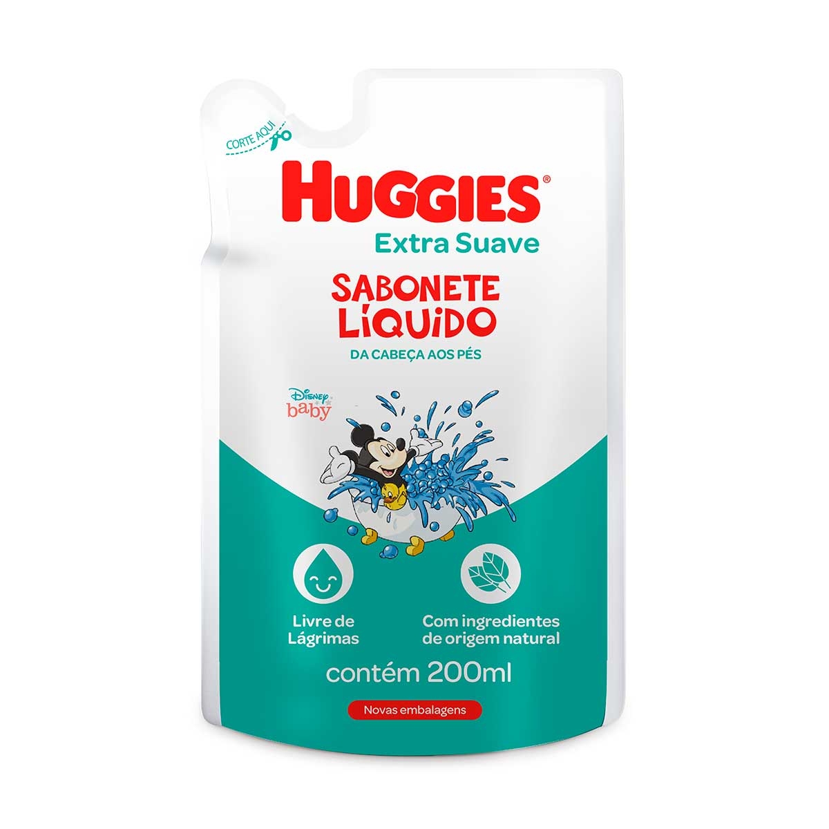 Refil Sabonete Líquido Huggies Extra Suave com 200ml Menor preço em Refil Sabonete Líquido Huggies Extra Suave com 200ml