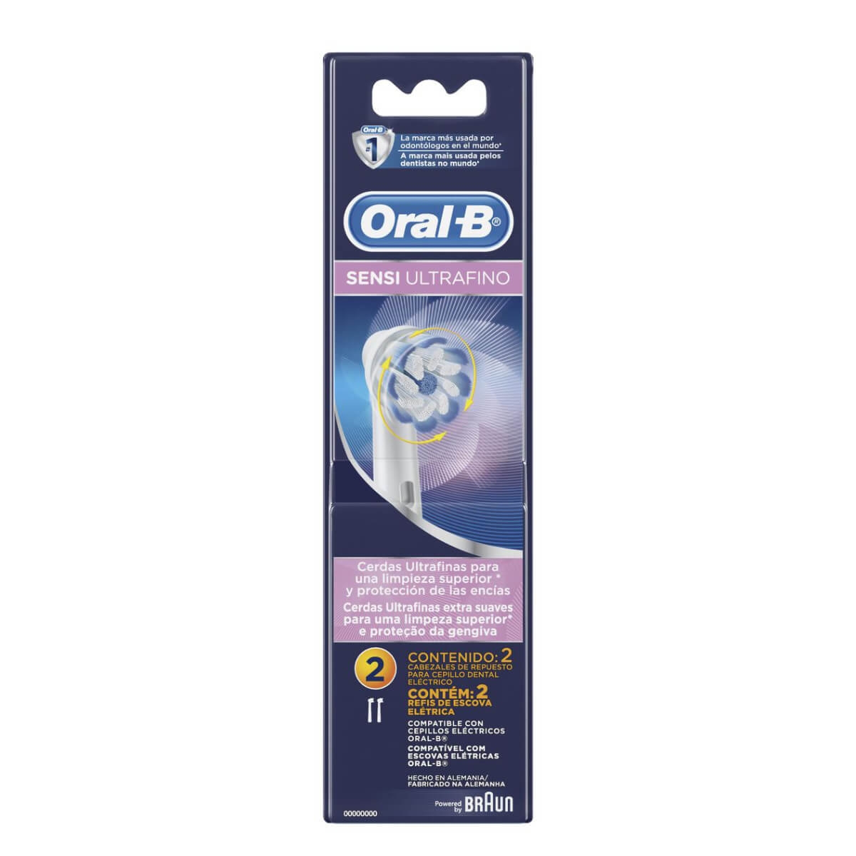 Refil para Escova Elétrica Oral-B Sensi Ultrafino 2 Unidades