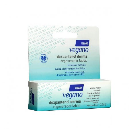 Regenerador Labial Needs Vegano Dexpantenol Derma 7,5ml | Drogaraia.com Foto 1