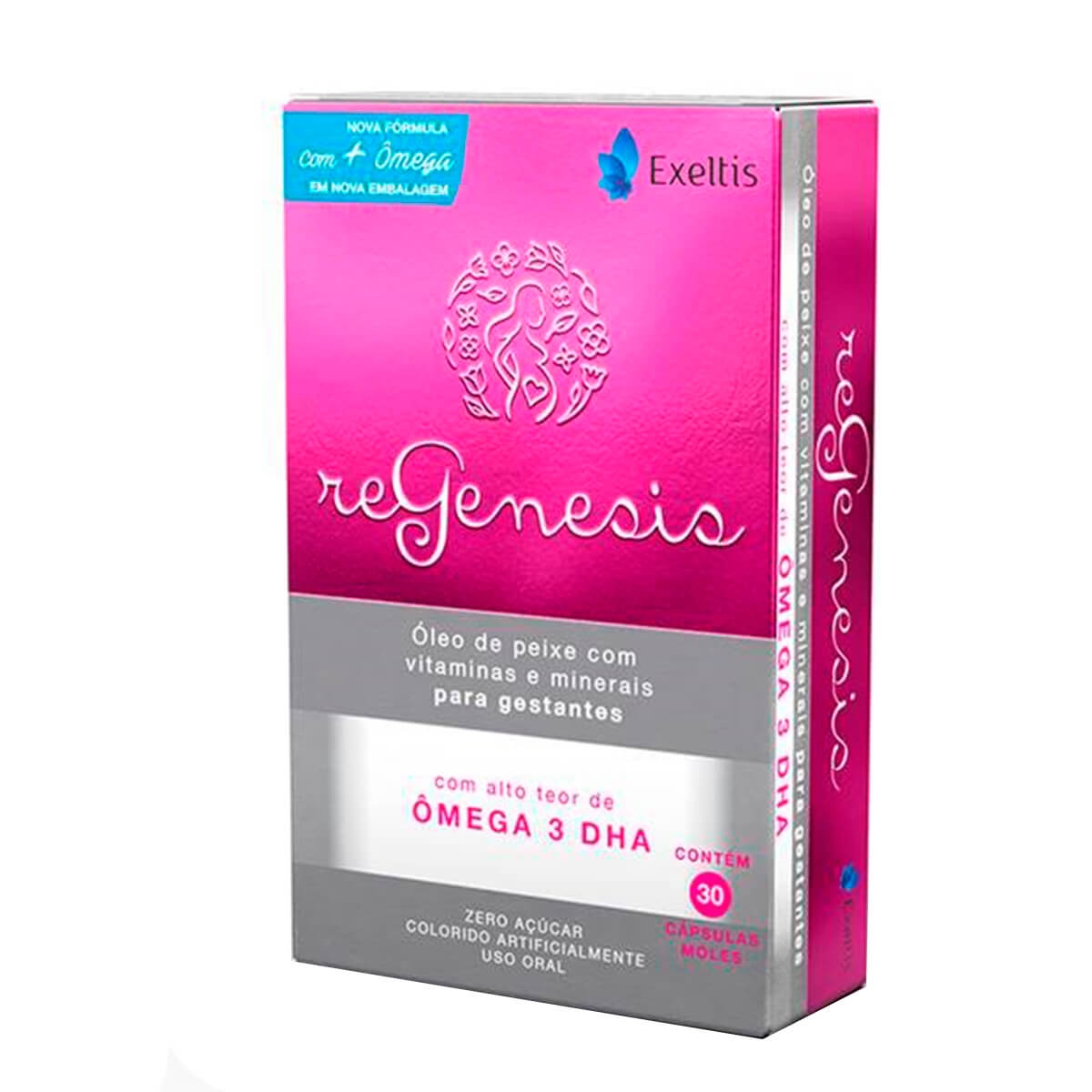 Suplemento Vitamínico e Ômega 3 DHA Regenesis com 30 cápsulas Menor preço em Suplemento Vitamínico e Ômega 3 DHA Regenesis com 30 cápsulas
