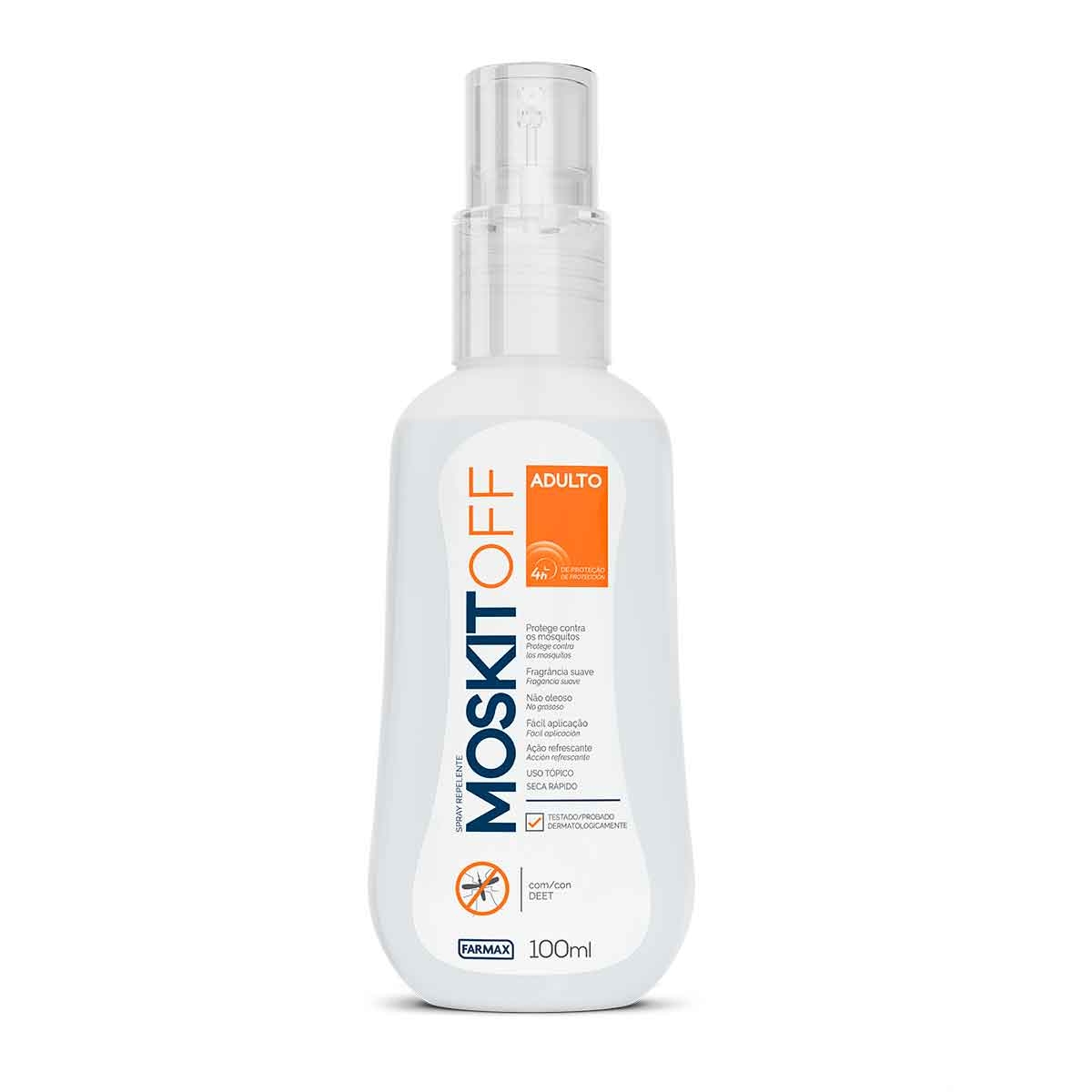 Repelente de Insetos Moskitoff Adulto Spray com 100ml Menor preço em Repelente de Insetos Moskitoff Adulto Spray com 100ml