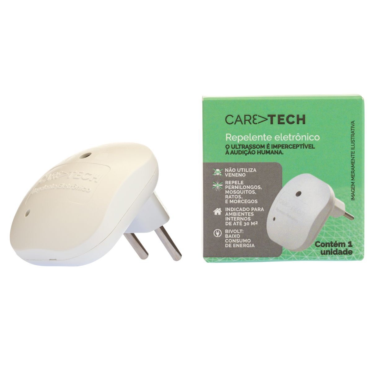 Repelente Eletrônico Caretech Bivolt com 1 Unidade Menor preço em Repelente Eletrônico Caretech Bivolt com 1 Unidade
